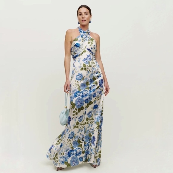 Reformation Veria Silk Dress Color Lucca size 2 NWT - Picture 1 of 12